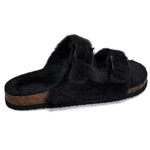 Image of Torotto Kids Sandals Boys Girls Slide Summer Non-slip Cork Glitter Toddler Slippers with Adjustable Straps for Indoor & Outdoor