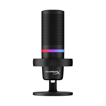 HyperX Duocast - USB Microphone (Black) - RGB Lighting -4P5E2AA