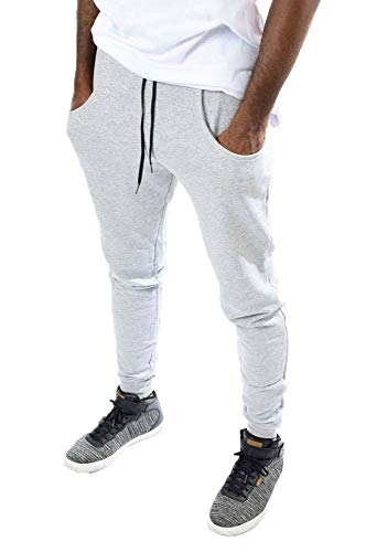 Calça Moletom Masculina Jogger Skinny (M, Preto)