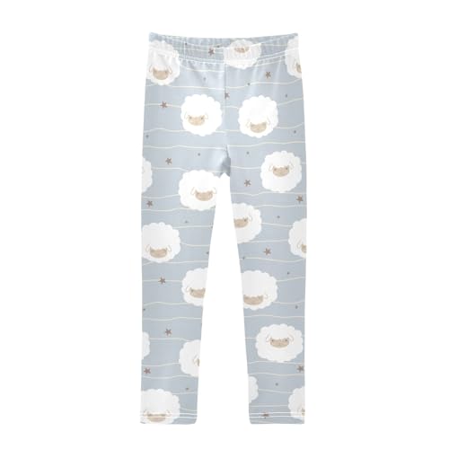 Girls Leggings Cute Pet Lamb Toddler Girls Clothes Leggings for Girls Toddler Girls Leggings 3-4T
