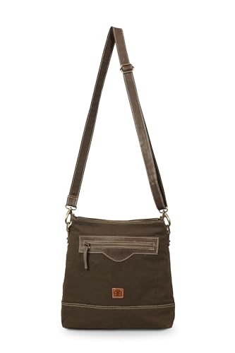 Image of 3B SHOUZO Messenger and Shoulder Bag - Upcycled Vintage Canvas & Leather
