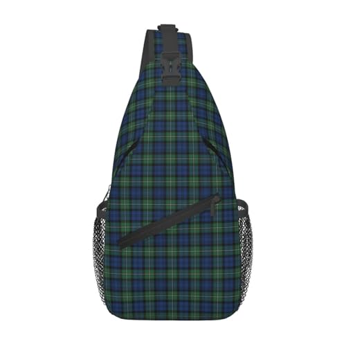 Crossbody Sling Backpack Clan Forbes Ancient Tartan Shoulder Chest Bag Daypack for Traveling Sport