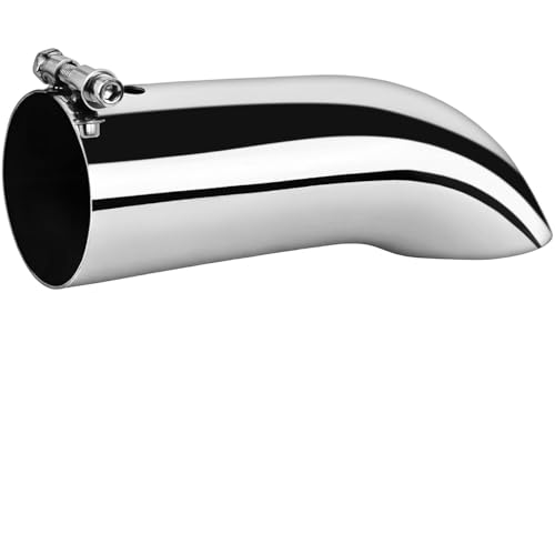 Image of MuHize 3.5 inch Inlet Exhaust Tip, 3.5 inch Outlet 12 inch Length Exhaust Elbow