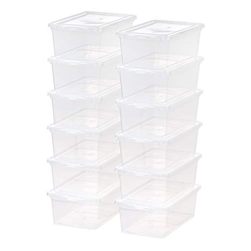 IRIS USA, Inc. CNL-6 6 Quart Clear Storage Box, 12 Pack