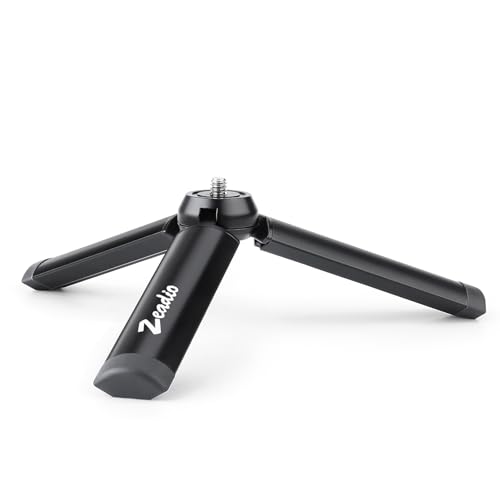 Zeadio Metal Mini Tripod, Desktop Tabletop Stand Compact Tripod for Smooth 4, Osmo Mobile, Vimble 2, Gimbal Handle Grip Stabilizer and All Cameras by Zeadio - Used condition - US$11.78
