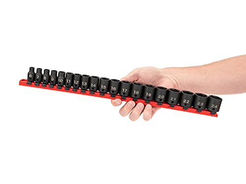 Image of TEKTON 3 /8 Inch Drive Impact Socket Set, 19-Piece | SID91106