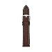 Fossil S221245 22mm Leather Calfskin Dark Brown Watch Strap