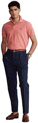 Image of Polo Ralph Lauren Men Custom Fit Mesh Pony Logo Shirt (XL, DesertRose)