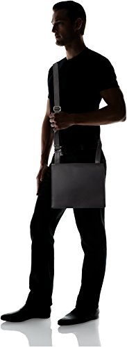 Visconti Harvard Distressed Leather Messenger Bag, Black, One Size #TOP5