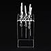 LIXIMMAZN 5 Holes Acrylic Scissors Organizer, Clear Acrylic Scissors Rack Stand Hairdresser Combs Clips Desktop Holder Salon (1 Piece)