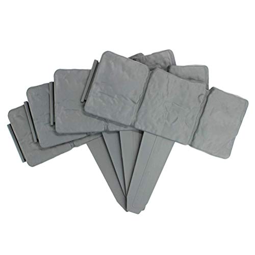 SFNTION 花壇フェンス ガーデンフェンス 芝生 北欧風 根止め 柵 土留め ガーデンエッジ 連結 レンガ石調 DIY ガーデンフェンス 森の花園 土ストッパー ラティス 芝生園芸装飾 庭造り 簡単設置 庭 ガーデニング 花壇 10/20/30枚