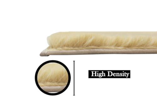 Image of Rabbit Fur Area Rug 6x8 Ft | Super Soft Plush Carpet with Anti-Slip Backing | Washable Luxury Rug for Bedroom, Living Room & Home Decor