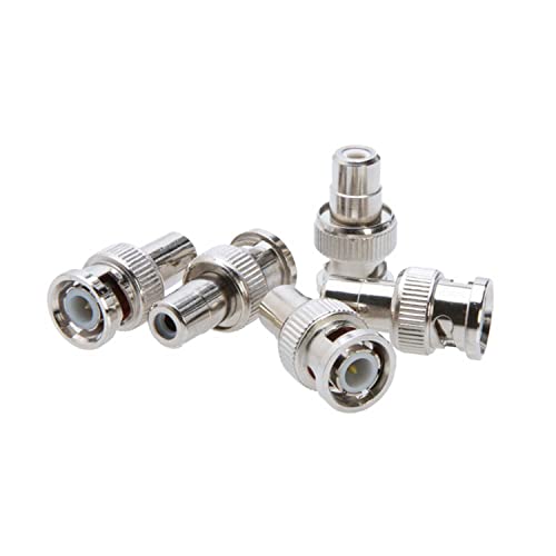 Adaptador Conector BNC Macho a RCA Hembra para CCTV miniatura 2