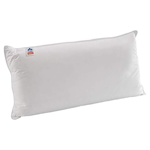 Irisette Dreikammerkissen Daunen-Nackenstützkissen Theo, mit Viscoschaumkern und feinstem Mako-Satin Baumwollbezug Cover