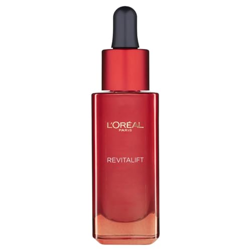 L'Oreal Paris Revitalift Hydrating Smoothing Face Serum, Anti-Aging Serum Formulated With Pro Retinol + Fibrelastyl + Adenosine, Anti-Wrinkle and Firming, 30ml