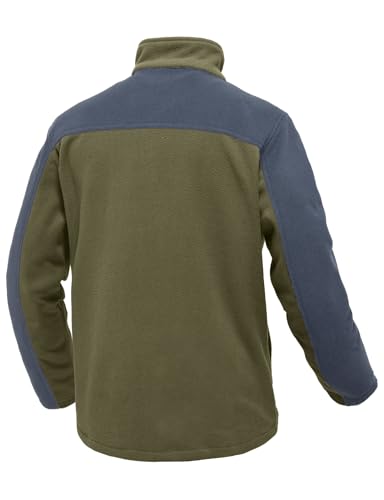 Image of TBMPOY Men's Fleece Jackets Lightweight Full-Zip Fall Jacket Warm Winter Coats Outdoor Hiking with Pockets