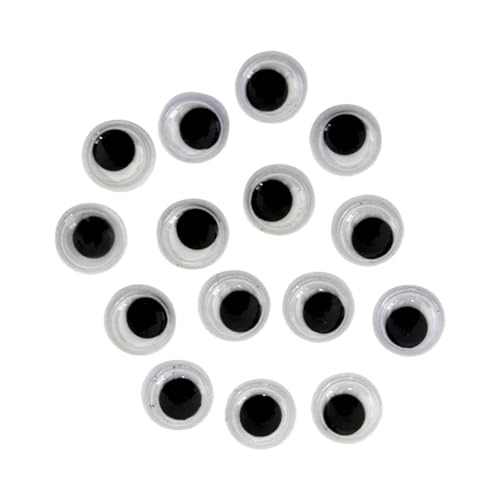 Olho Móvel para Artesanato 2cm 100 Unidades