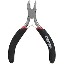 DEKTON DT20210 Mini Side Cutting Pliers, Black/Red