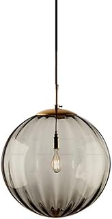 Lámpara colgante artística de estilo industrial con forma de isla y bola de cristal en color azul, decoración rural moderna de granja,Lámparas colgantes