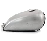 The Pacifica Bobber - Raw Steel - 2.4 Gallon 9L Motorcycle Gas / Fuel Tank