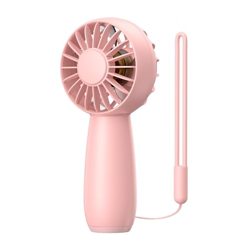Ventilateur portable USB rose Feng Shui avec mini batterie externe de secours rechargeable