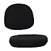 Sharplace Couvertures De Chaise D'ordinateur De Bureau De Chaise Pivotante Douce Extensible - Noir