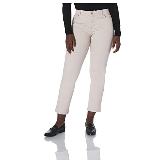 Bandolino Women's Mandie Signature Fit 5 Pocket Jean, Creamstone, 8P
