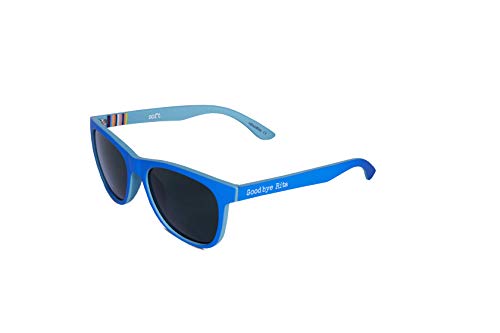 Goodbye, Rita. - Gafas de Sol para Hombre y Mujer - Colección Soft - Montura Morrison - Fabricadas en Policarbonato - Lentes Polarizadas de TAC en Color Negro - Color Azul - 145x50 mm