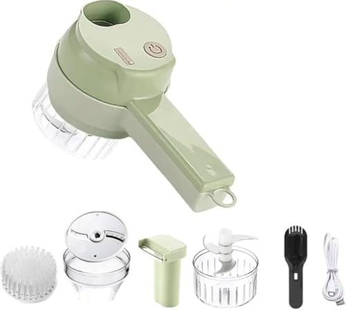 inovia Coup'Chef – Multifunctional USB Rechargeable Electric Vegetable Slicer | Chopper, Grater and Kitchen Blender, Food Processor for Easy Carving Meat, Onions