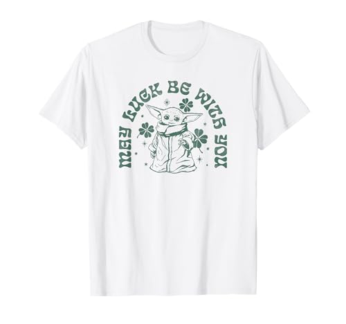T-shirt Grogu Star Wars coton anti-décoloration pour look de fête confortable