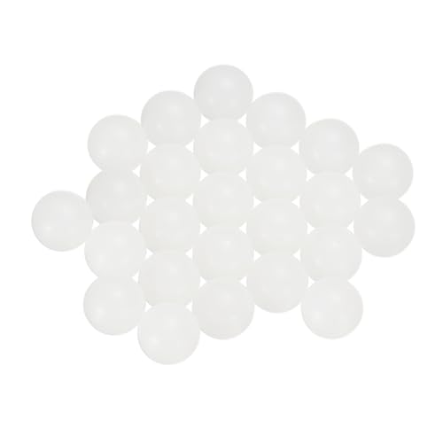 uxcell 25pcs Nylon Bearing Balls 5/16" Solid Plastic Balls, G1 Precision Bearing Ball Frosted Surface, White