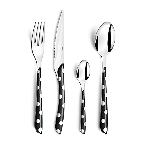 AMEFA Valisette de 24 couverts - Noir Eclat