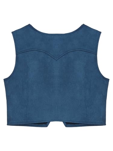 Kids Boys Western Cowboy Vest Suede Tassel Jacket Outerwear Top Halloween Party Fancy Outfits2