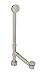 Westbrass European Tip-Toe Bath Waste - Hidden Overflow -22" Make-Up, 17 Gauge, Satin Nickel, D3261HK-07