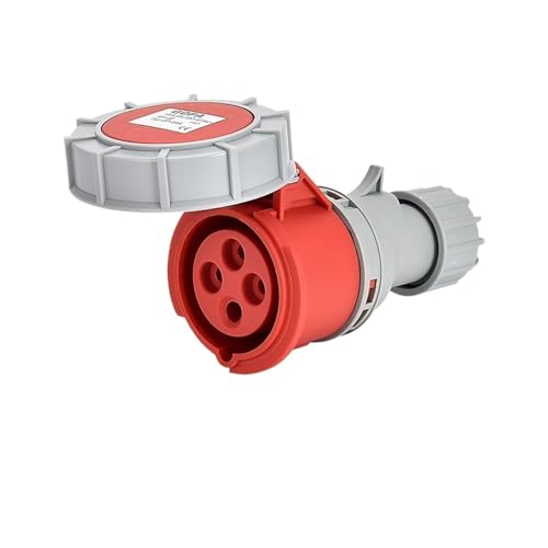 Conector industrial 4P 32A IP67 macho y hembra para superficie de panel 2