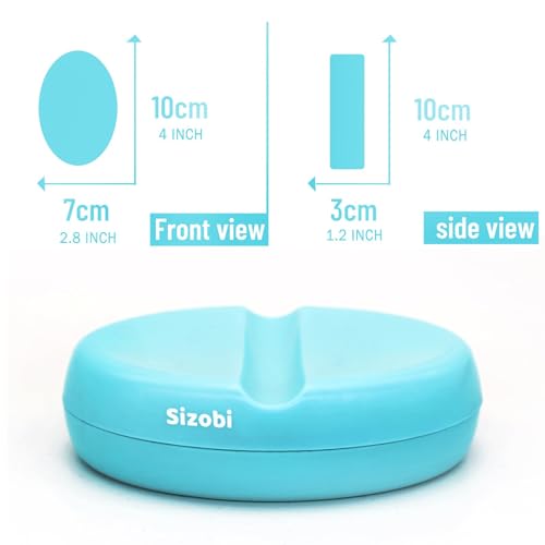Image of Sizobi Magnetic Organizer for Sewing Pins, Quilting Pins, Bobby Pins, and Paper Clips - Blue (pins not Included)