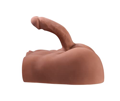 Image of Lifelike Male Torso Sex Doll for Women with Flexible Dildo 7.08 inch | Realistic Huge Cock, Unisex Masturbator, Tight Anal Sex Toy, For Men Gay Couple