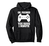 Ok Paused You Have One Minute Design for Video Gamers who like to play a good Online Game on their console or PC. A todos los jugadores les encantará este genial diseño de juego para geeks.