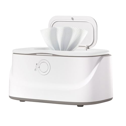 Large Capacity Wipe Warmer for Baby Rapid Heating 3-Gear Adjustment Equipped with Night Light Nursery Room Essential