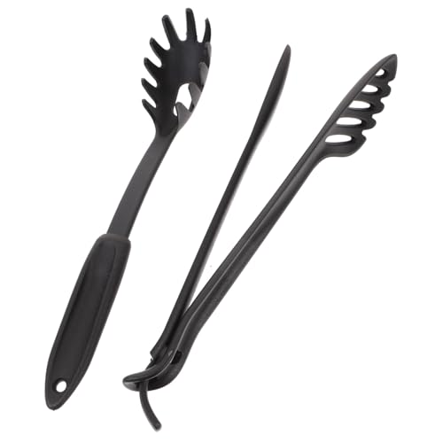 CLISPEED Pinzas para Espaguetis de Nylon Resistentes al Calor Multiusos para Pasta con Diseño Ergonómico y Mango Antideslizante Utensilios de Cocina Ligeros y Duraderos