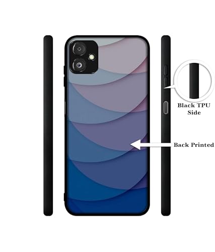 Image of Waves Pattern Print Design Premium 2D Printed Metal Back Case Cover for Samsung Galaxy F14 5G, Blue
