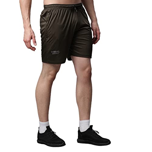 Image of Mack Jonney Dryfit Lycra Solid Shorts for Men-Dryfit D11 01-P