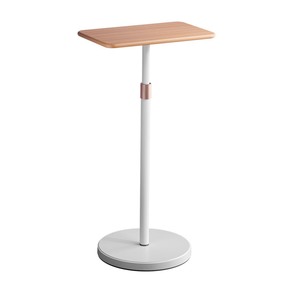 SDGcfgjW corner desks， Laptop Stand Floor for Projector,Standing & Sitting Height Adjustable 27.5" to 47",Raised with Wood(Original Wood)