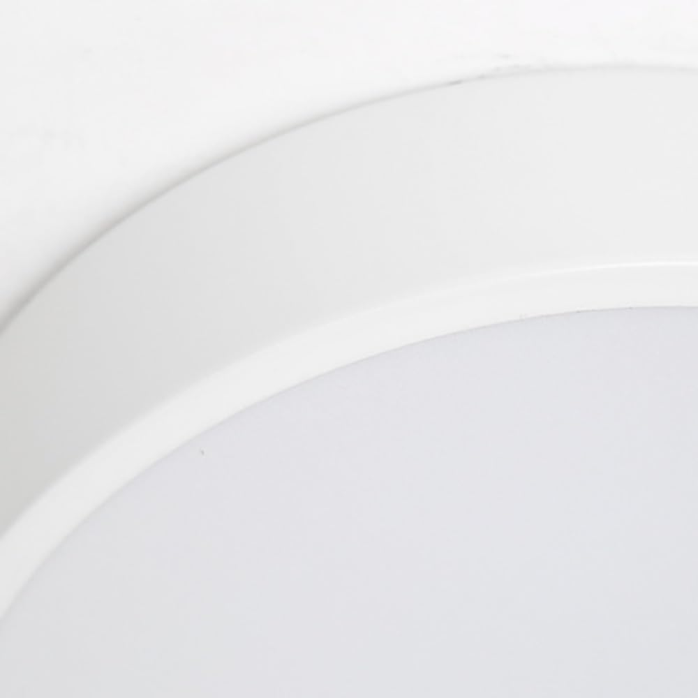 Nowoczesna Okrągła Lampy Sufitowa LED, Mały Plafon Minimalistyczny Ściemnialny Flush Mount Oświetlenie Sufitowe Korytarz Wejście Balkon(White(6000k),30cm/11.81in)