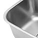 Yechiry RV Sink, Stainless Steel Mini Single Bowl Sink with Direct Drain Accessories, for Cars Boats RVs Yachts 12.6x8.66x4.72in