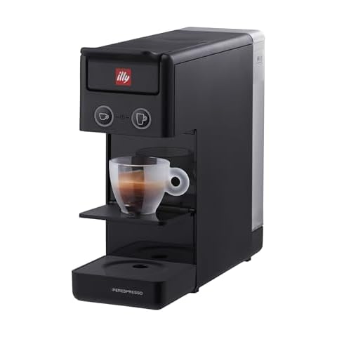 Illy Y3.3 Espresso Machine, Single Serve Coffee Machine for IperEspresso Capsules, Single Cup Espresso Maker, 19bar (Black) Cover