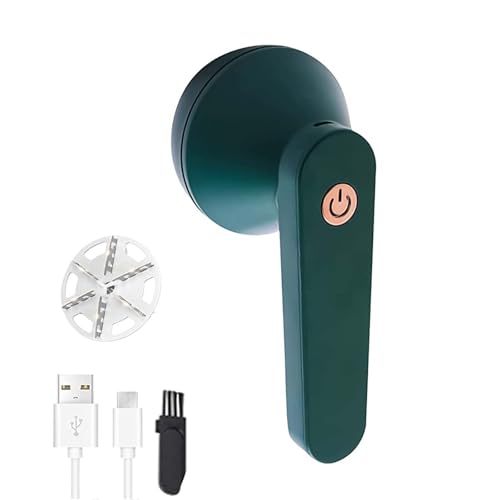 Afeitadora de Telas, afeitadora de Telas, quitapelusas Recargable por USB, Pelusa eléctrica para Ropa, Muebles, Verde