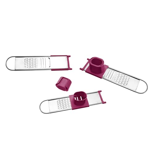 COOK CONCEPT - KU6151 Râpe à Épices et Condiments en ABS et INOX - Facile à Utiliser avec Accessoires de Protection - Conçu pour la Cuisine - Taille 23 x 5,30 x 4,30 cm - Couleur Multicolore