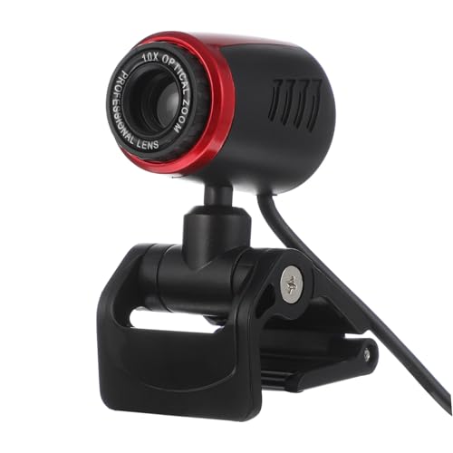 LOORGVEL Cámara Web Profesional Transmisión USB, Micrófono Digital y Enfoque Automático, Diseño Giratorio 360°, Compatible Pc y Portátil, Material Duradero Negro