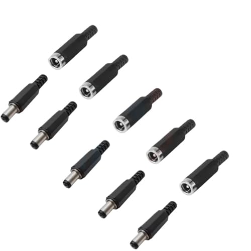 Connecteurs CC 5.5x2.1mm mâle femelle avec prise jack pour montage panneau